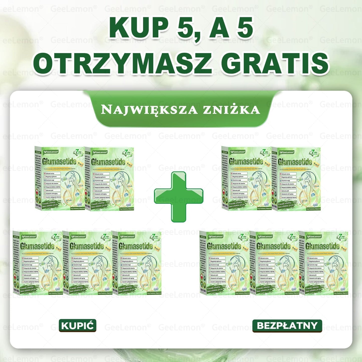 👩⚕️🎁 𝐆𝐞𝑒𝐿𝑒𝐦𝐨𝐧® 𝐆𝐥𝐮𝐦ase𝐭𝐢𝐝𝐞 𝟖 𝐰 𝟏 Smukły i Zdrowy Nano Plaster z Mikronakłuciami 🇵🇱(Tylko raz dziennie, widoczne zmiany już w 7 dni)✅ Na otyłość, 🅛🅞🅞🅢🅔 🅢🅚🅘🅝 wiotką skórę, cukrzycę, bezdech senny, problemy ze stawami i wiele więcej