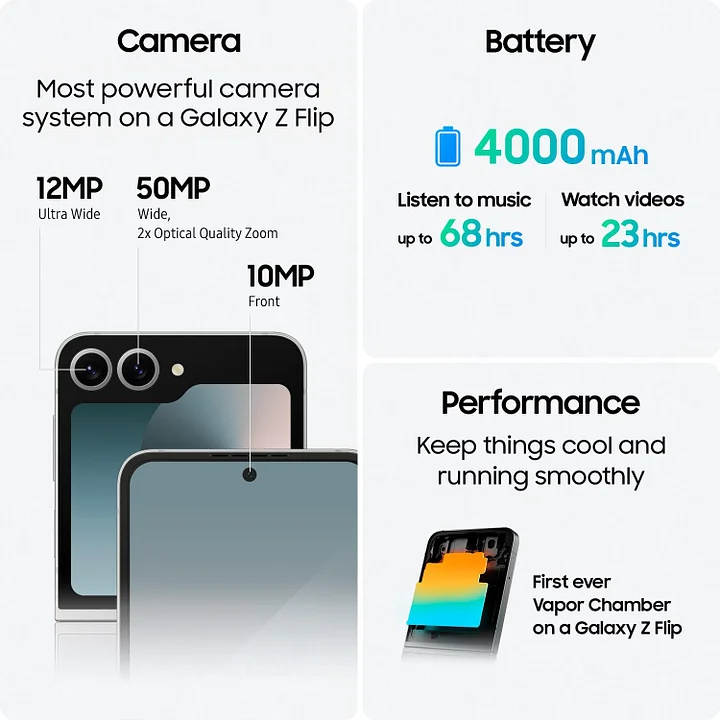 SAMSUNG Galaxy Z Flip 6 📱