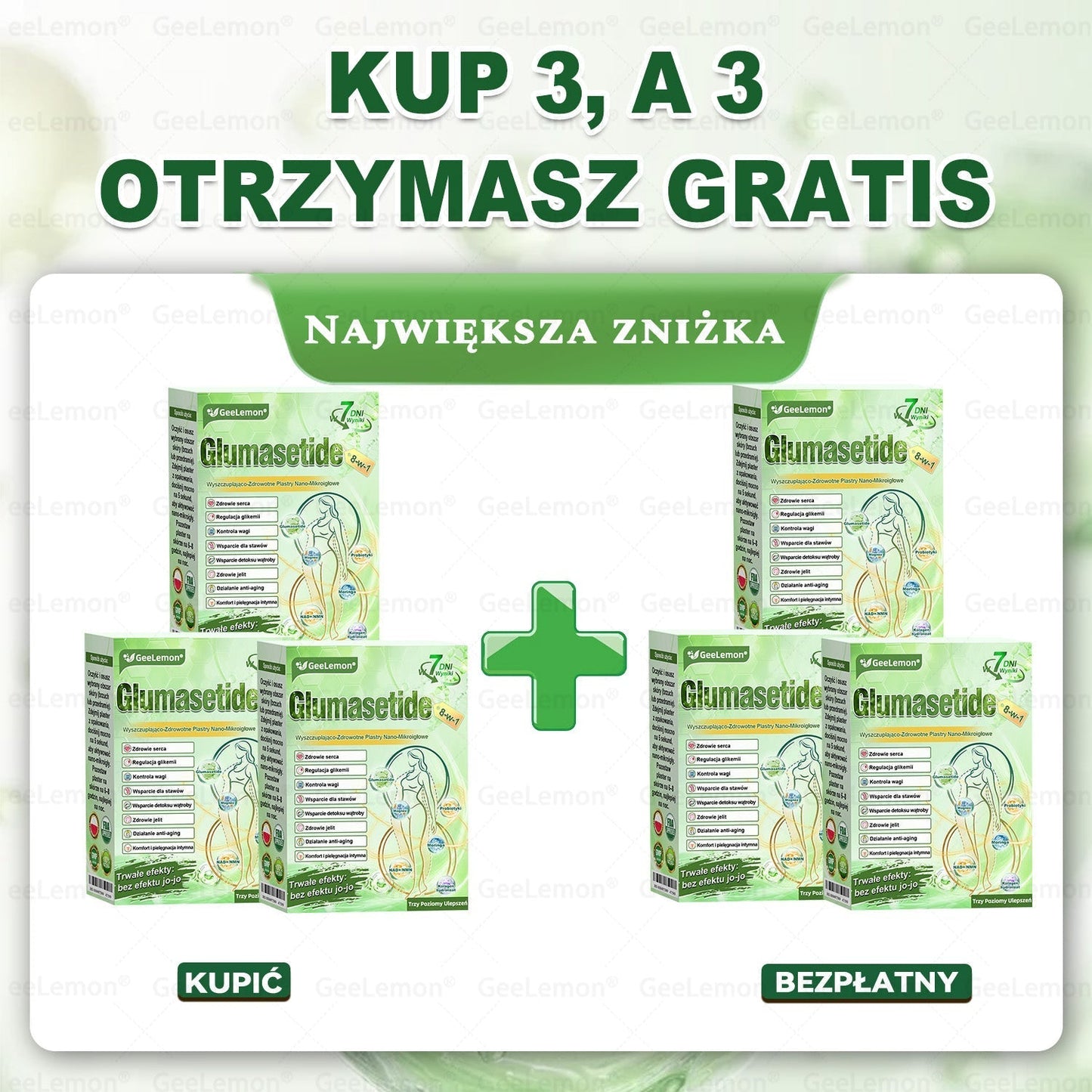 👩‍⚕️🎁 𝐆𝐞𝑒𝐿𝑒𝐦𝐨𝐧® 𝐆𝐥𝐮𝐦ase𝐭𝐢𝐝𝐞 𝟖 𝐰 𝟏 Smukły i Zdrowy Nano Plaster z Mikronakłuciami 🇵🇱(Tylko raz dziennie, widoczne zmiany już w 7 dni)✅ Na otyłość, 🅛🅞🅞🅢🅔 🅢🅚🅘🅝 wiotką skórę, cukrzycę, bezdech senny, problemy ze stawami i wiele więcej