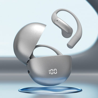 Bezprzewodowe słuchawki Bluetooth z inteligentnym tłumaczeniem AI przez przewodnictwo powietrzne.