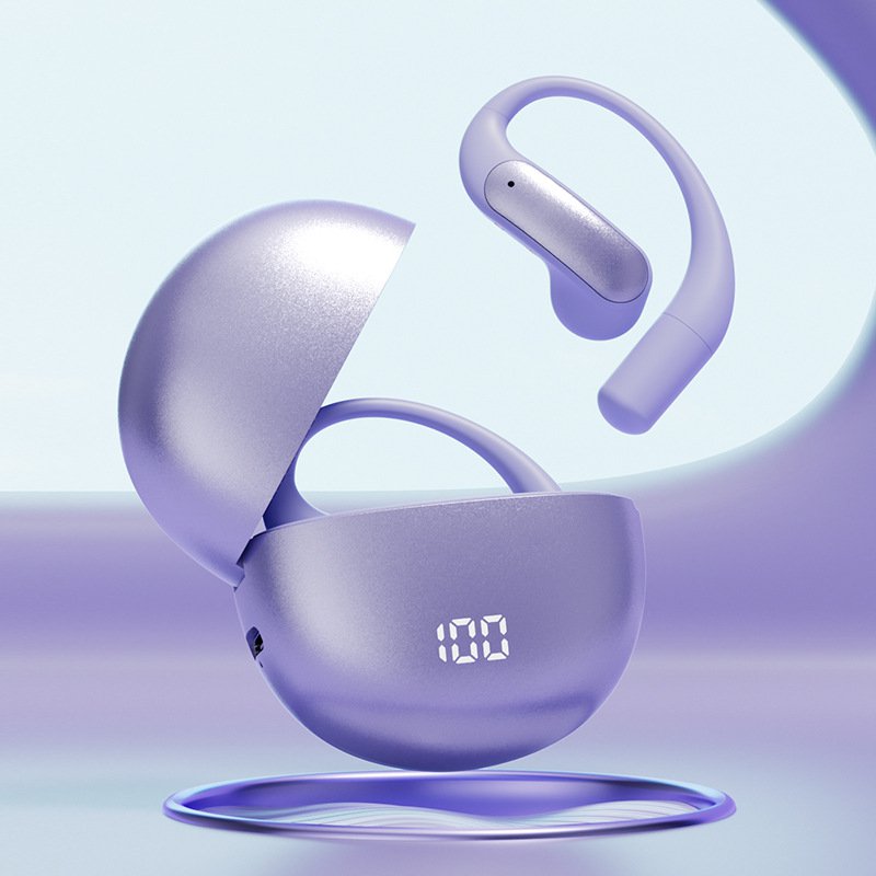 Bezprzewodowe słuchawki Bluetooth z inteligentnym tłumaczeniem AI przez przewodnictwo powietrzne.